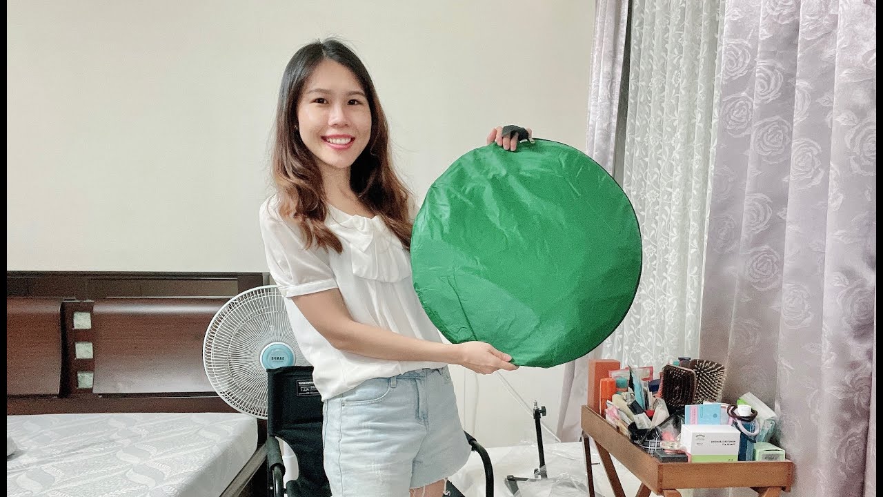 開箱｜視訊美背神器，輕巧綠幕~讓畫面看起來更乾淨!!摳圖修圖影片剪輯替換背景布幕(送桌上型手機平板架)