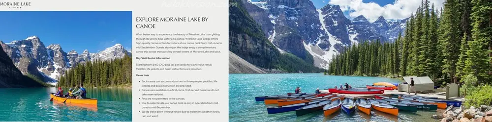 Moraine Lake Boat